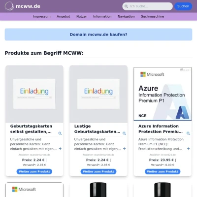 Screenshot mcww.de