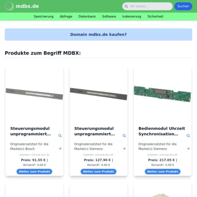 Screenshot mdbx.de