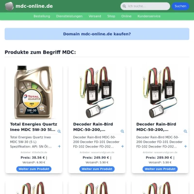 Screenshot mdc-online.de