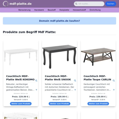Screenshot mdf-platte.de