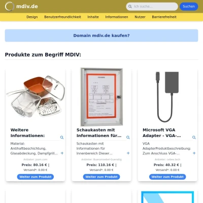 Screenshot mdiv.de
