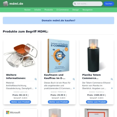 Screenshot mdml.de