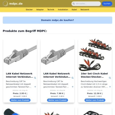 Screenshot mdpc.de