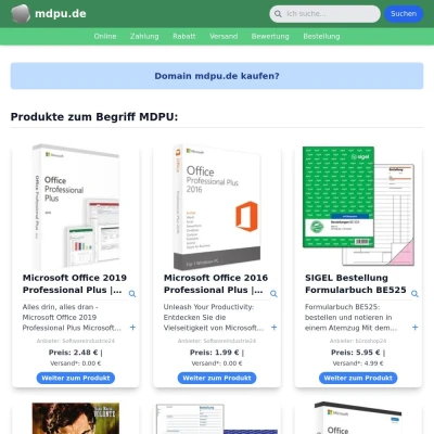 Screenshot mdpu.de