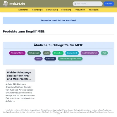 Screenshot meb24.de