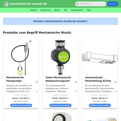 Screenshot mechanische-musik.de