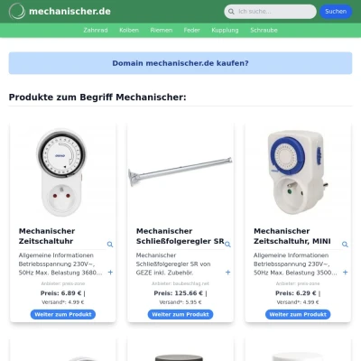 Screenshot mechanischer.de