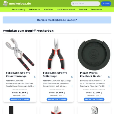 Screenshot meckerbox.de