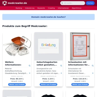 Screenshot medcrawler.de
