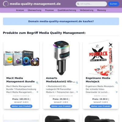 Screenshot media-quality-management.de