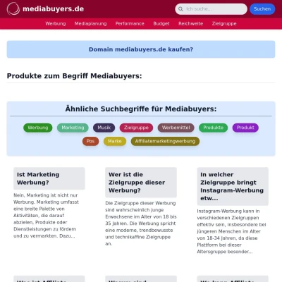 Screenshot mediabuyers.de