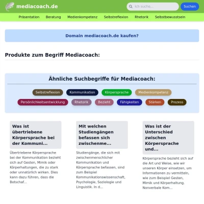 Screenshot mediacoach.de