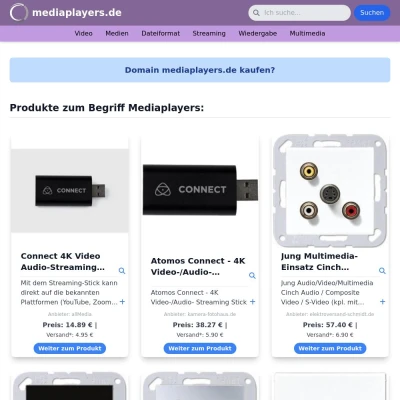 Screenshot mediaplayers.de