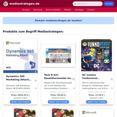 Screenshot mediastrategen.de