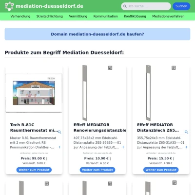 Screenshot mediation-duesseldorf.de