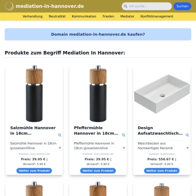 Screenshot mediation-in-hannover.de