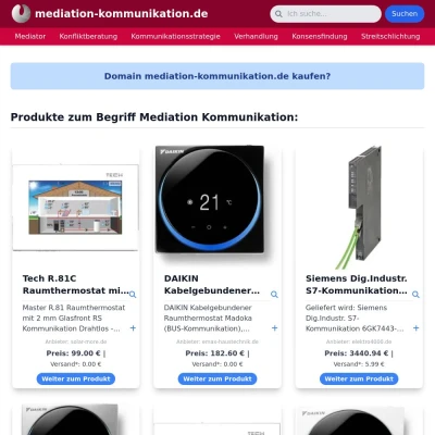 Screenshot mediation-kommunikation.de