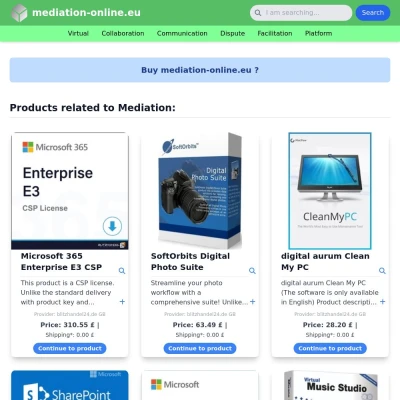 Screenshot mediation-online.eu