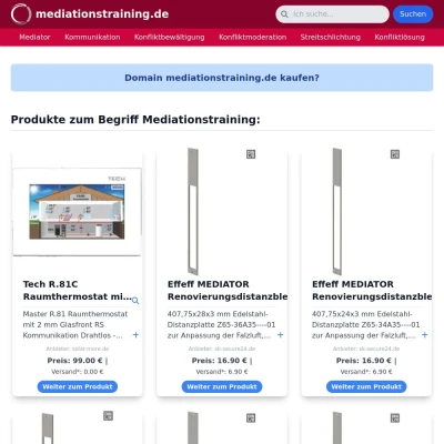 Screenshot mediationstraining.de