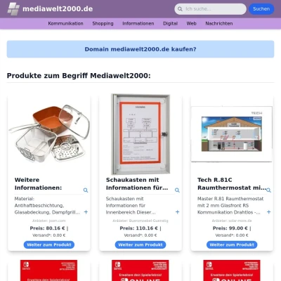 Screenshot mediawelt2000.de