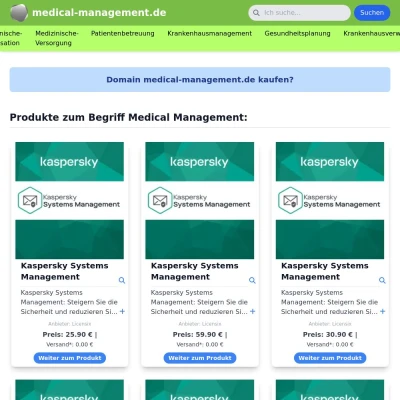 Screenshot medical-management.de