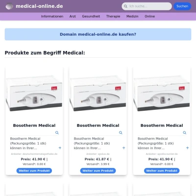 Screenshot medical-online.de