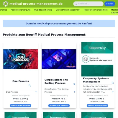 Screenshot medical-process-management.de