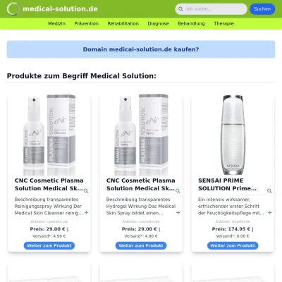 Screenshot medical-solution.de