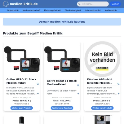 Screenshot medien-kritik.de