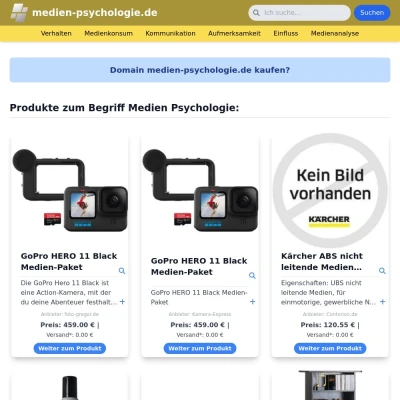 Screenshot medien-psychologie.de