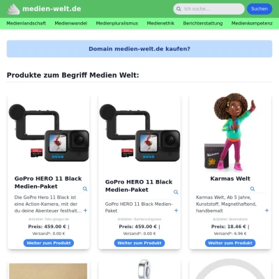 Screenshot medien-welt.de