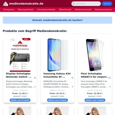 Screenshot mediendemokratie.de