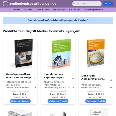 Screenshot medienfondsbeteiligungen.de