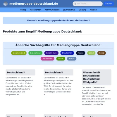 Screenshot mediengruppe-deutschland.de