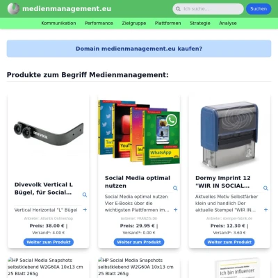 Screenshot medienmanagement.eu