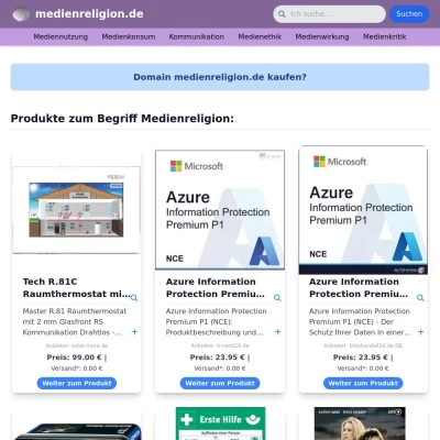 Screenshot medienreligion.de