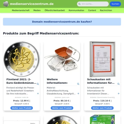 Screenshot medienservicezentrum.de