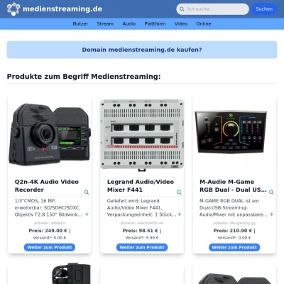 Screenshot medienstreaming.de