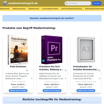 Screenshot medientraining24.de