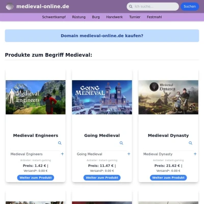 Screenshot medieval-online.de