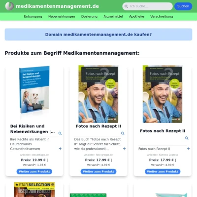 Screenshot medikamentenmanagement.de