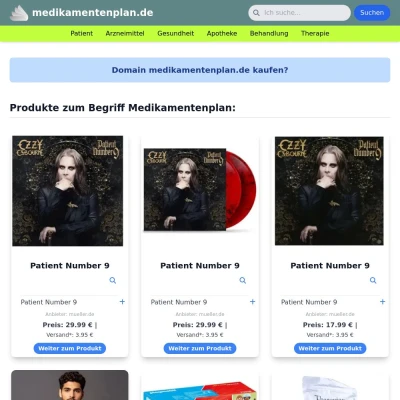 Screenshot medikamentenplan.de