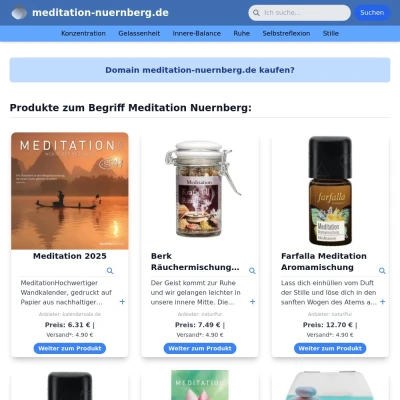 Screenshot meditation-nuernberg.de