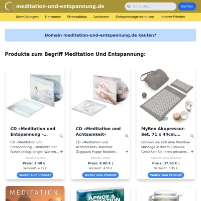 Screenshot meditation-und-entspannung.de