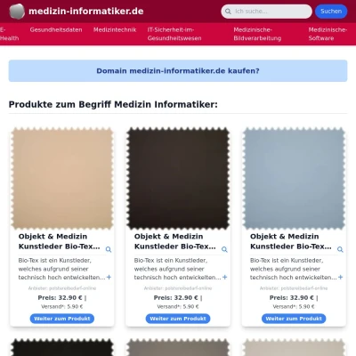 Screenshot medizin-informatiker.de