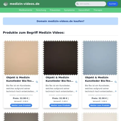 Screenshot medizin-videos.de