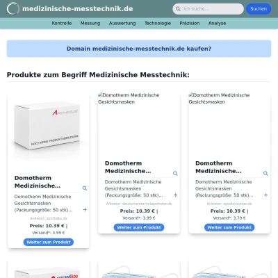 Screenshot medizinische-messtechnik.de