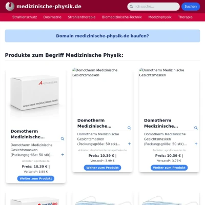 Screenshot medizinische-physik.de