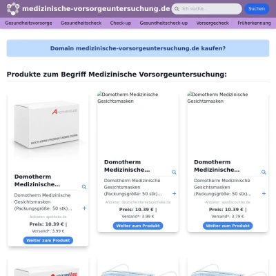 Screenshot medizinische-vorsorgeuntersuchung.de