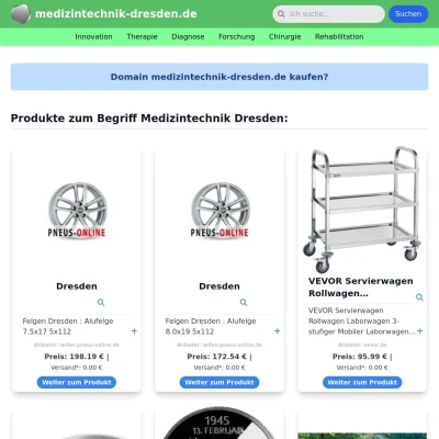 Screenshot medizintechnik-dresden.de